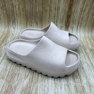 Adidas Yeezy Slide Youth Size 2Y Bone Beige Sandals Slip On EVA Foam Shoes